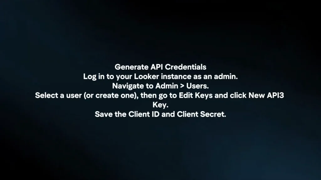 Looker Studios API